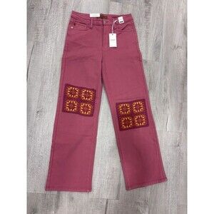 Judy Blue High Waist Crochet Patch Jeans – Size 11/30 – NWT